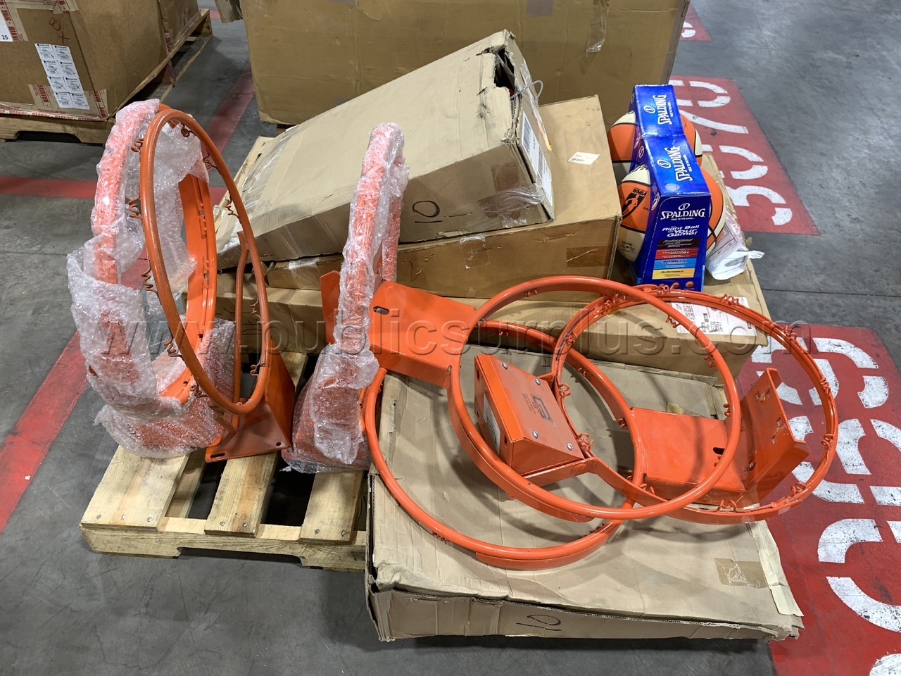 Basket Ball Hoops w/ Arcade-Style Basketball Game /KK   Government Surplus Auction - Photo #2
