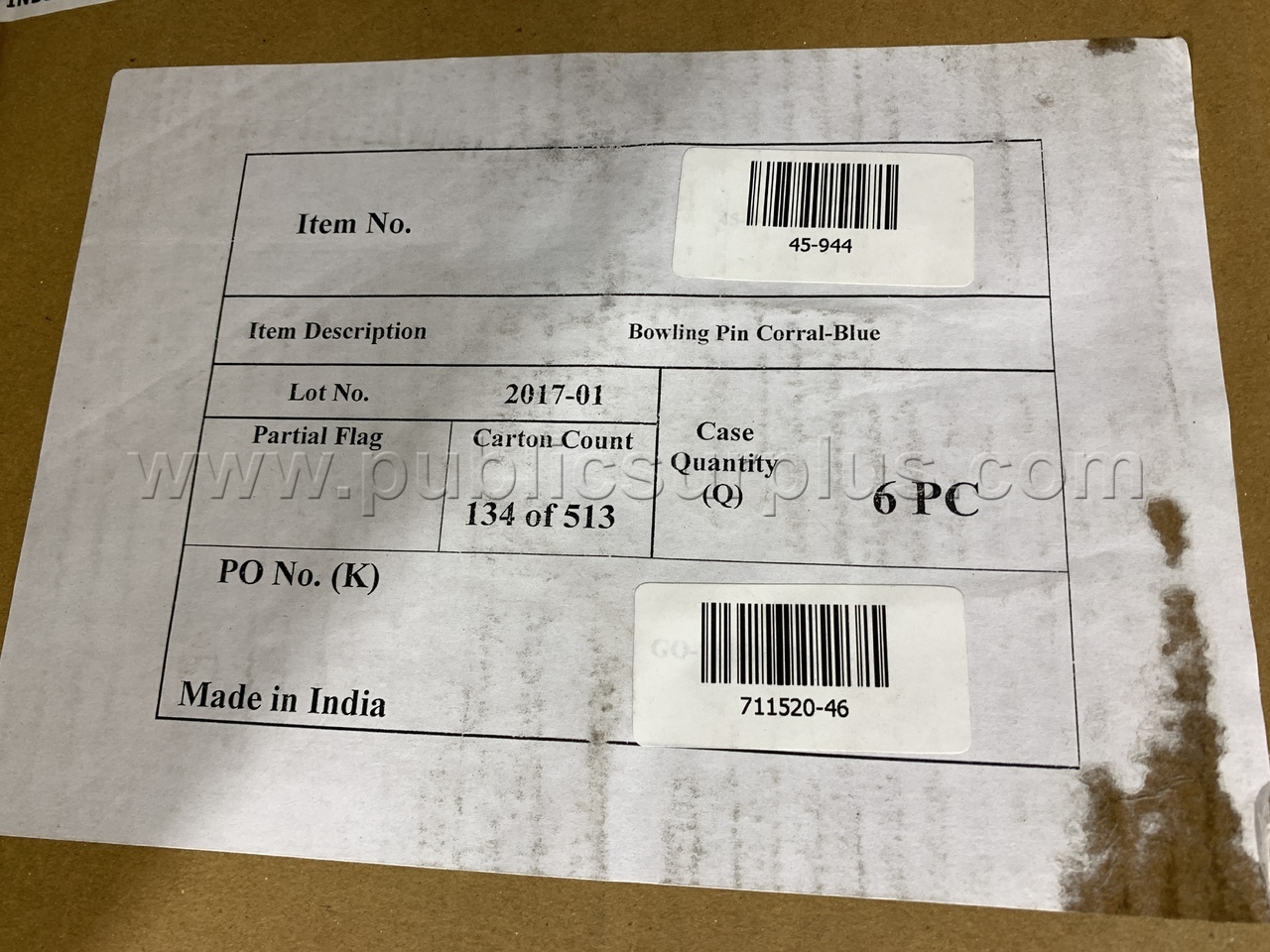 Bowling Supplies, Gopher /KK   Government Surplus Auction - Photo #5