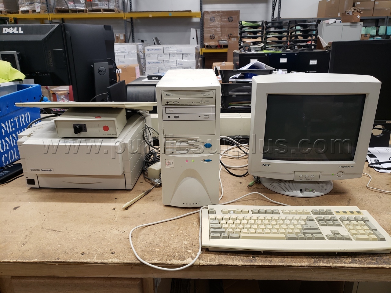Vintage Computer w/Monitor and Accessories LOT-5162