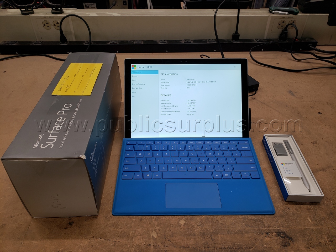 Microsoft Surface Pro 4 w/Dock and Pen LOT 5169