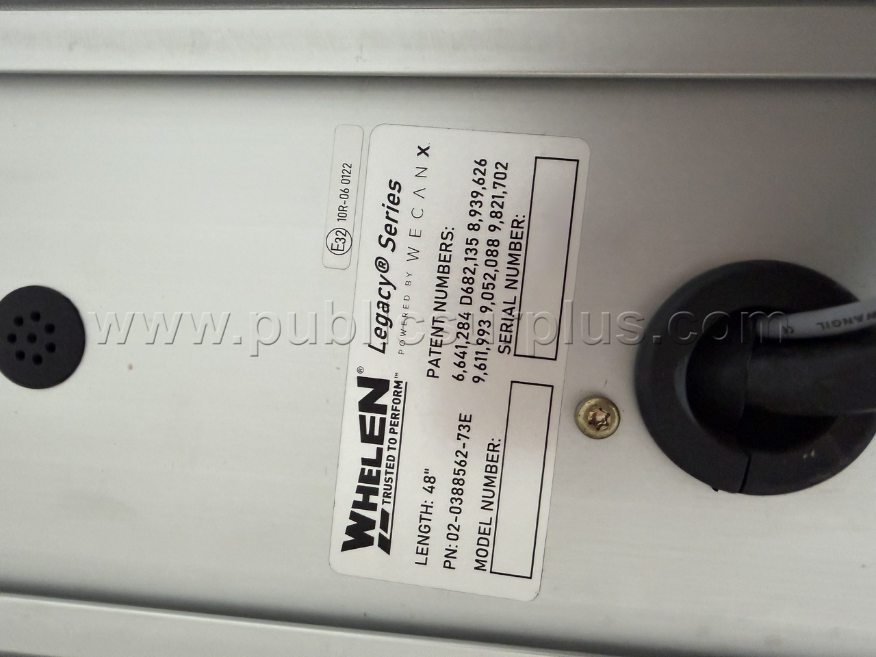 SHIPPING ONLY Whelen WeCanX Legacy DUO+ Smoked lightbar   Government Surplus Auction - Photo #4
