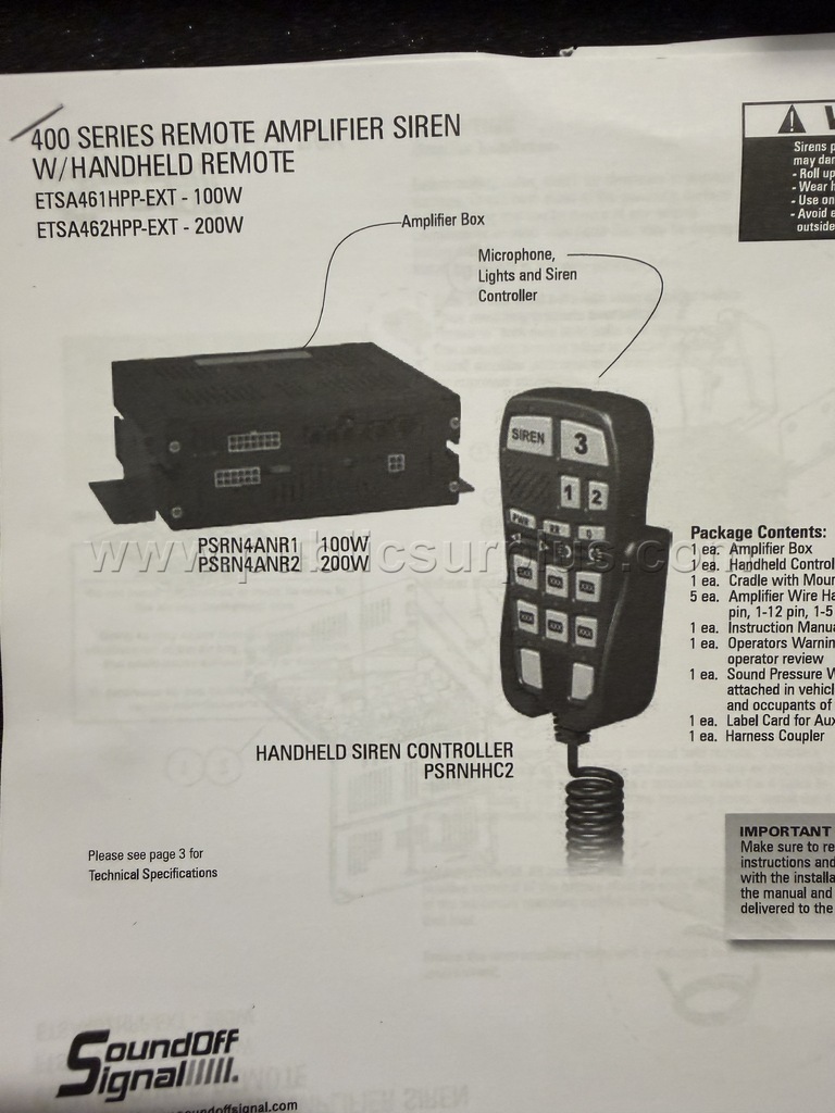 SHIPPING ONLY Soundoff nErgy 200 watts handheld siren  200 Government Surplus Auction - Photo #3