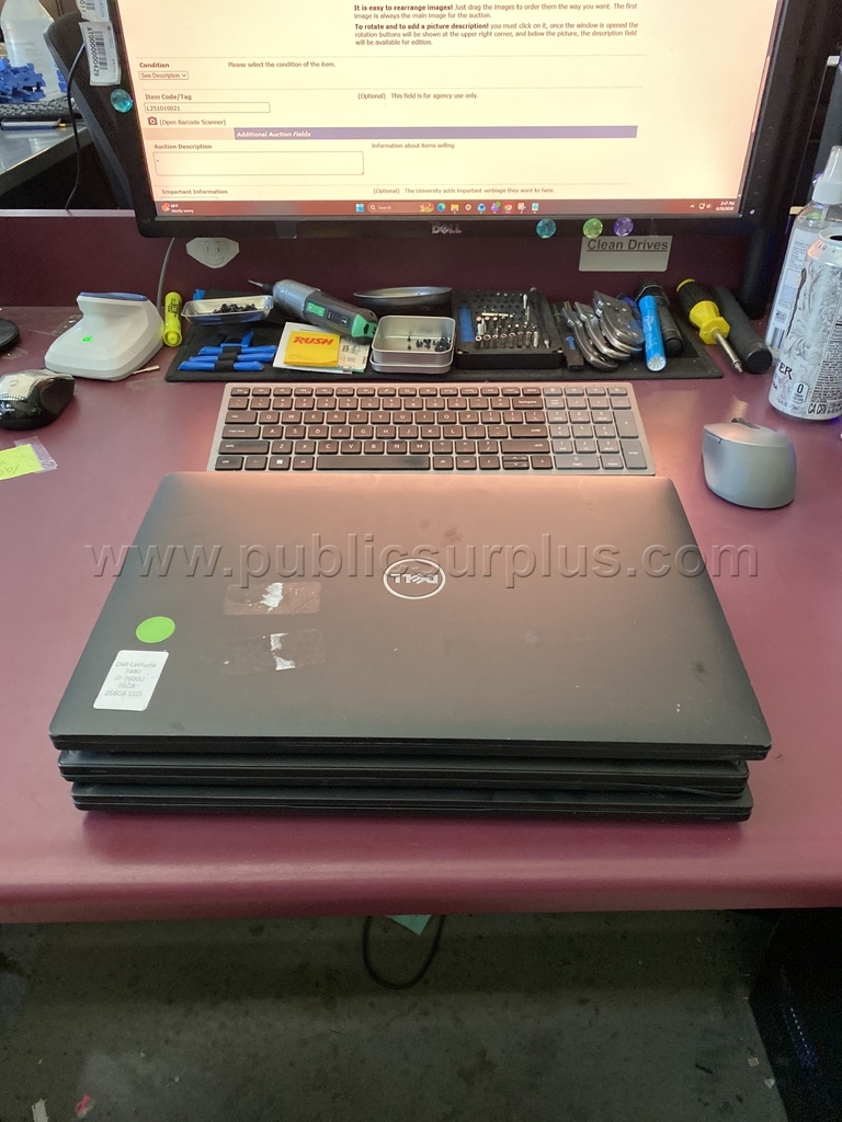 (3) Dell Latitude Laptops - RC - Z1-37 Dell  Government Surplus Auction - Photo #5