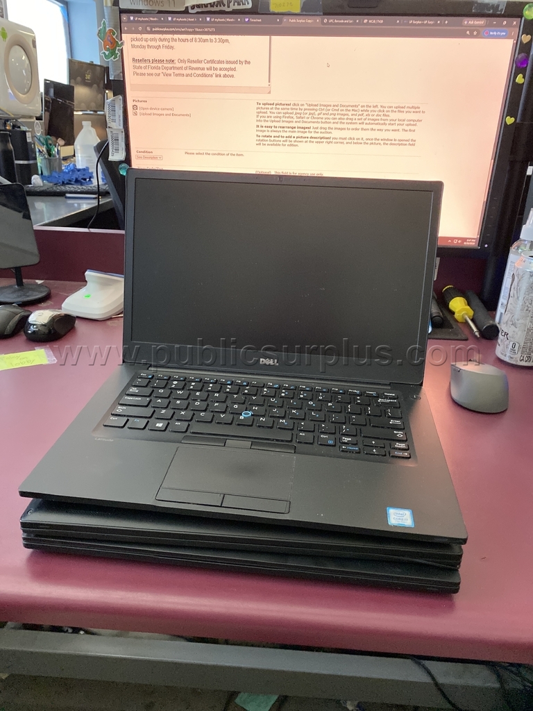 (3) Dell Latitude Laptops - RC - Z1-37 Dell  Government Surplus Auction - Photo #6