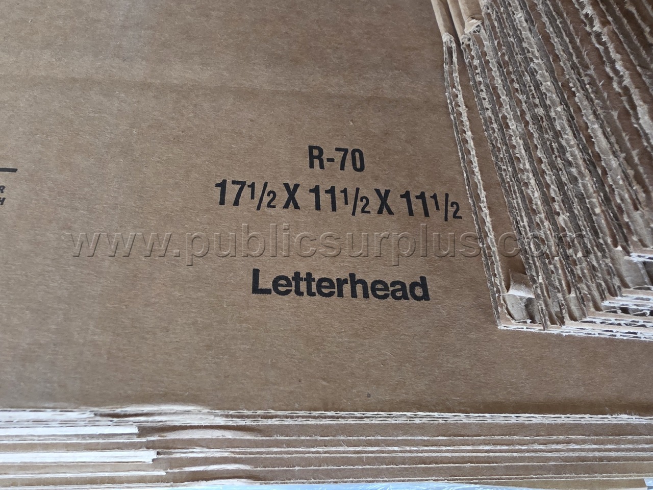 Cardboard Boxes 17 1/2 x 11 1/2 x 11 1/2 (119316) BID IS PER BUNDLE   Government Surplus Auction - Photo #2