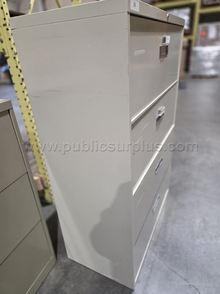 4-Drawer Wide Filing Cabinet   Government Surplus Auction - Photo #5