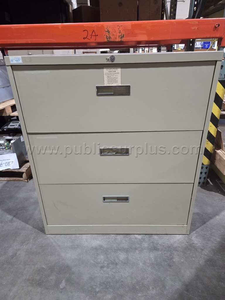3-Drawer Wide Filing Cabinet