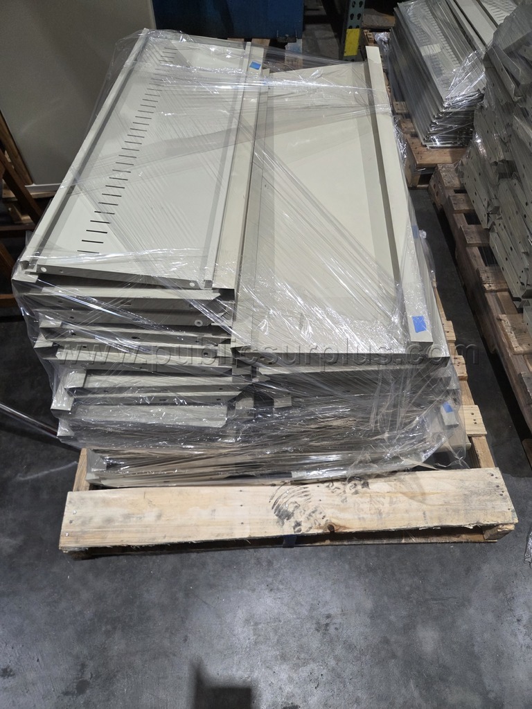 (5) Pallets of Metal Shelving from Everett Public Library   Government Surplus Auction - Photo #2