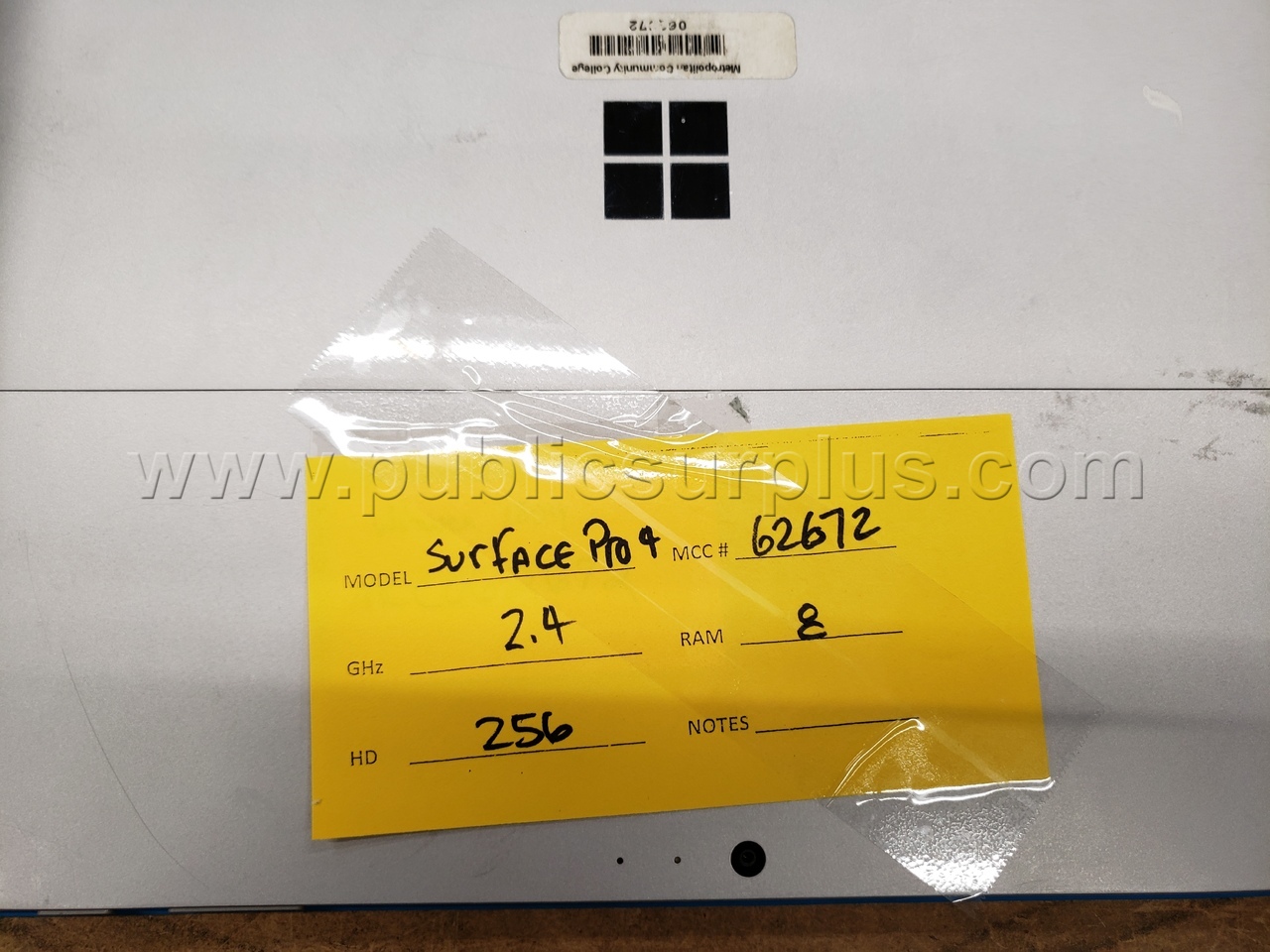 Microsoft Surface Pro 4 Lot 4 LOT 5178  5178 Government Surplus Auction - Photo #5