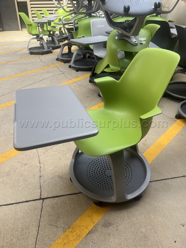 Rolling Green Classroom Desks; QTY: 25   Government Surplus Auction - Primary Photo