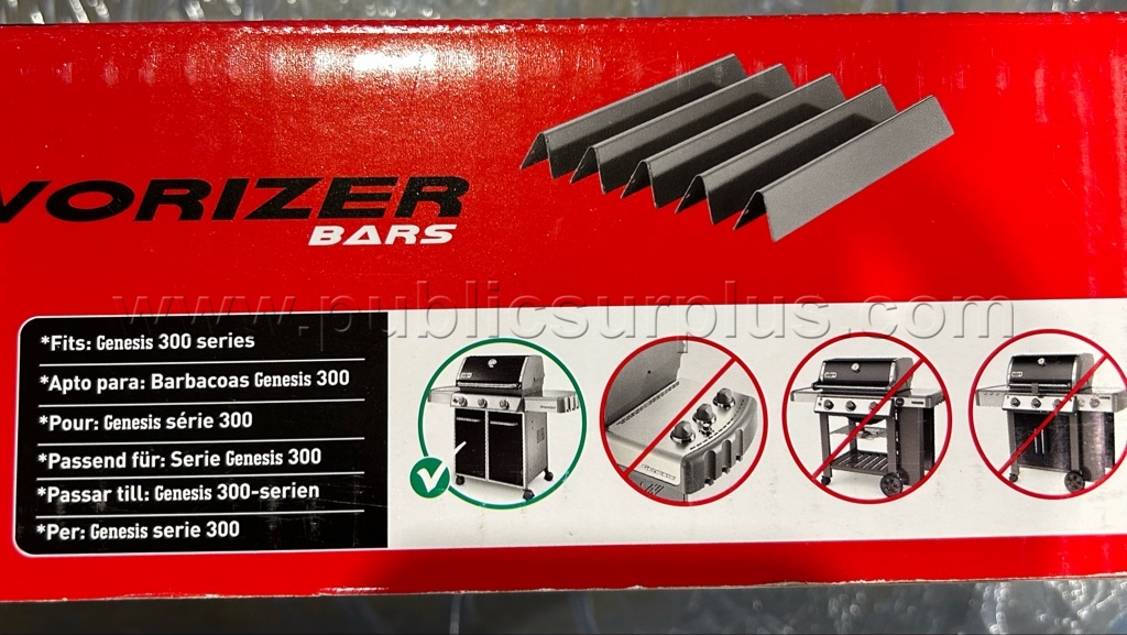 Weber Flavorizer Bars - E   Government Surplus Auction - Photo #3