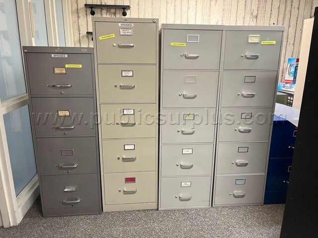 Metal Filing Cabinets LOT (4)