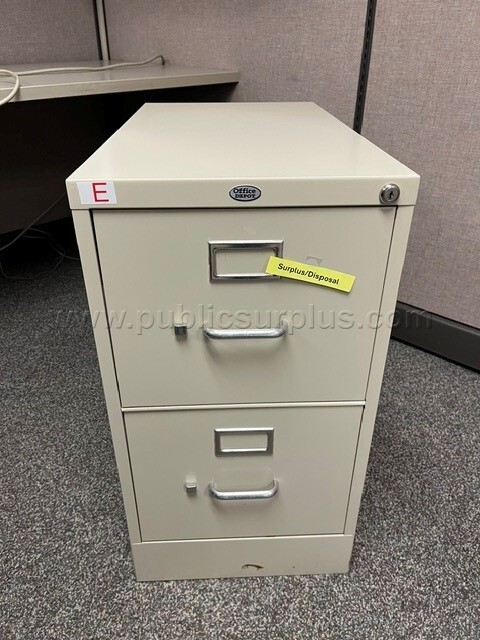 2 Drawer Metal Filing Cabinet