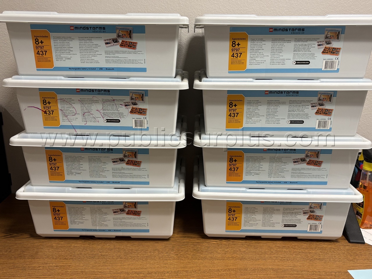 Lot of 8x Used LEGO Mindstorms Education Base Set (9797)  9797 Government Surplus Auction - Photo #2