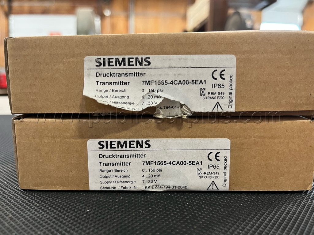 Siemens Sitrans P200 Pressure Transmitter - Lot of 2  P200 Government Surplus Auction - Photo #2