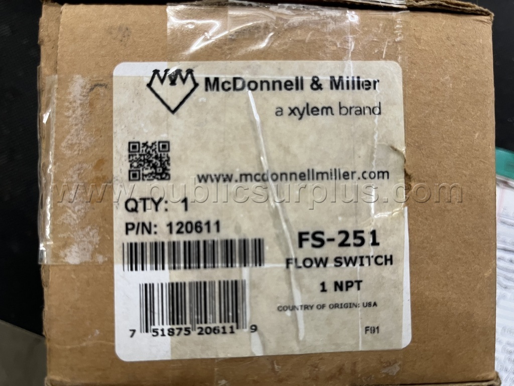 McDonnell & Miller FS-251 Flow Switch PN 120611 Miller Electric 251 Government Surplus Auction - Photo #3